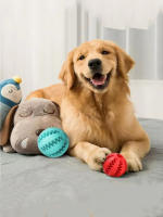 Juguetes Para Perros Interactivos Bolas De Goma Con Hilo Para Masticar Resistente Al Mordisco Limpieza De Dientes Pequeños Y Medianos - details 5