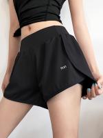 Shorts De Correr Para Mujer Con Bolsillo Anti-Exposición Y Corte Ajustado Fitness Entrenamiento Ligero Y Secado Rápido Yoga - details 0