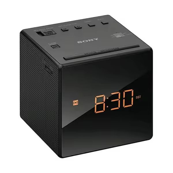 SONY ICF-C1 NEGRO RADIODESPERTADOR SINTONIZADOR AM/FM ANALÓGICO ALARMA GRADUAL 100mW DE POTENCIA - 1