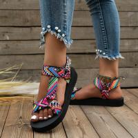 Sandalias De Verano Para Mujer Alpargatas Planas Con Cuerda De Lino Tallas Grandes Zapatos Casuales Para Playa Y Exterior - details 19
