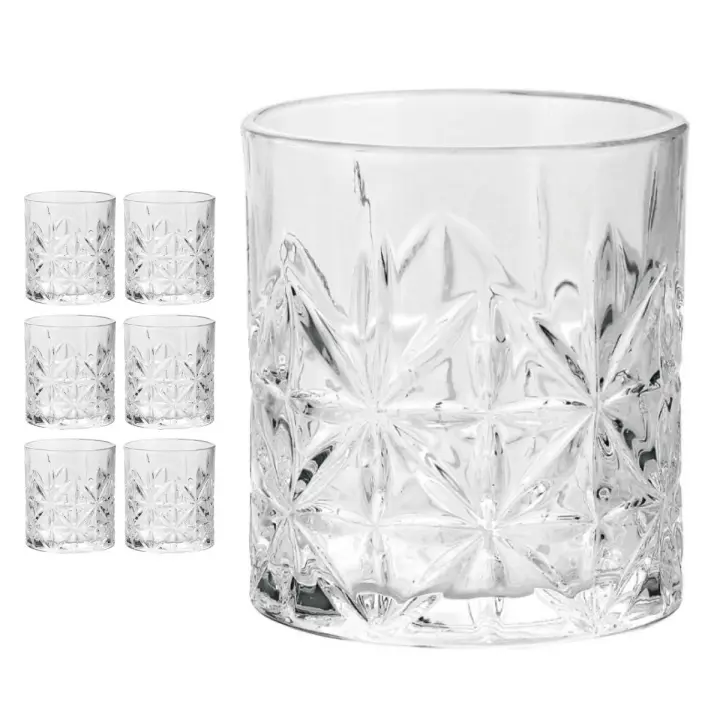 Festëën - Set 6/12 Vasos "Diamond" 275cc Cristal de Alta Calidad, Vasos de Lujo Colección Diamond, Duraderos, Aesthetics - Festeen - 1