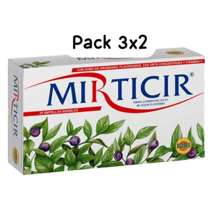 Mirticir 20 ampollas de robis. Pack 3x2 la unidad sale a 15 euros - 1