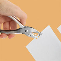 Prensa De Agujeros De Metal Portátil Para Papel Y Estationería Diámetro Del Agujero 6mm Herramienta De Oficina Individual - details 0