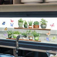 Pegatinas De Ventana Para Decoración De Hogar Con Plantas Verdes Minimalistas Y Frescas Autoadhesivas Para Vidrio De Las Ventanas - details 1