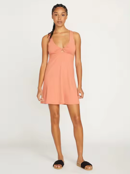 Vestido Volcom Desert Bunnie Dress - Terra Cotta - 1