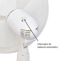 Ventilador de Pie Blanco Ajustable de 16 Pulgadas, - details 7