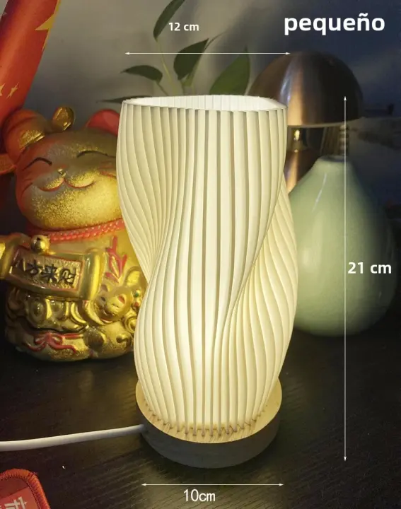 Lámpara De Escritorio Estilo Crema Francesa 3D Lámpara De Ambiente Para Dormitorio Estudio Café Luz De Lectura LED Sin Baterías - 1