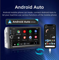 Reproductor De Coche BQCC 7'' MP5 Con Pantalla Táctil Android AUTO CarPlay BT AUX Luz Colorida Radio FM F7018C Para Vehículos - details 3
