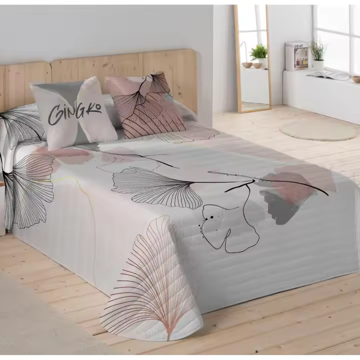 COLCHA BOUTI 100% ALGODÓN GINGKA NATURALS FABRICADO EN ESPAÑA - 1