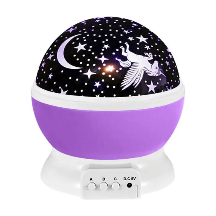 Luz Nocturna, Lámpara Infantil Quitamiedo, Luz Piloto, Lampara de Noche con Proyector Estrellas para Dormitorio de niños, luz LED de noche para bebé, decoración, Luna estrellas giratoria, Galaxia, Regalo Navidad, Reyes - 1