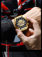 Reloj De Hombre Binbond 2024 Marca Top Lujo Acero Inoxidable Impermeable Con Dial Azul Y Caja De Acero Redonda Relogio Masculino - details 15