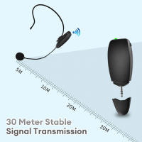 Set De Micrófono Inalámbrico 2.4G Con Transmisor Y Receptor Para Amplificador Y Altavoz De Voz Adecuado Para Enseñanza Y Guía Turística - details 2
