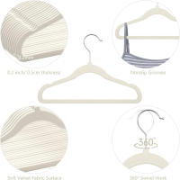 Alfombrilla De Veludo Antideslizante Para Niños Pack De 10 Gancho Giratorio De 360° Ahorrador De Espacio Y Duradero - details 4
