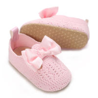 Zapatos De Caminar Para Bebés Niñas Primavera Verano Con Lazo Suaves De Algodón Resistente a Golpes Cierre SLIP-ON Transpirables Talla True - details 24