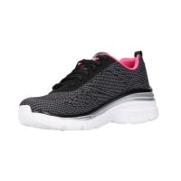 Deportivos Skechers  Fashion Fit Bold Boundaries Para Mujer En Color Negro Rosa Fucsia - details 3