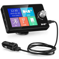 Adaptador De Antena DAB Radio 2.8 Pulgadas Pantalla Digital Transmisor FM BT SD TF MP3 Para Carro Adaptador De Señal De Grabación In-Dash - details 2