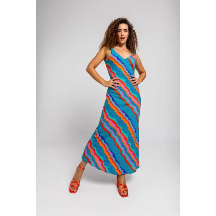 Vestido largo evasé - Son de mar Lolina Talla S - 1
