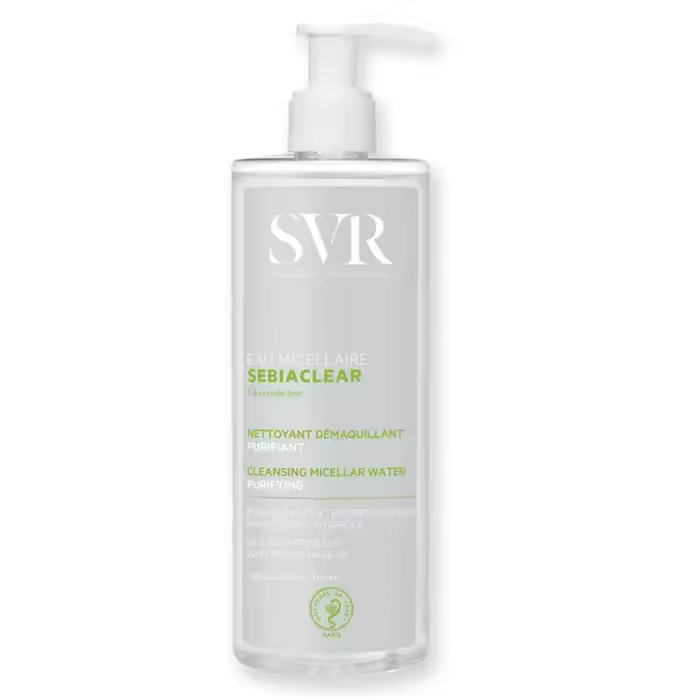 SVR SEBIACLEAR Agua Micelar Purificante 400 ml – Limpia y Desmaquilla Piel Grasa con Imperfecciones - 1