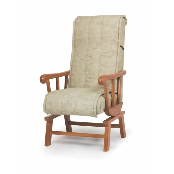 Sillón Balancín Provenzal Hnos.Caro - Beige - Madera - Funda Extraíble - Entrega a Pie de Calle - 1