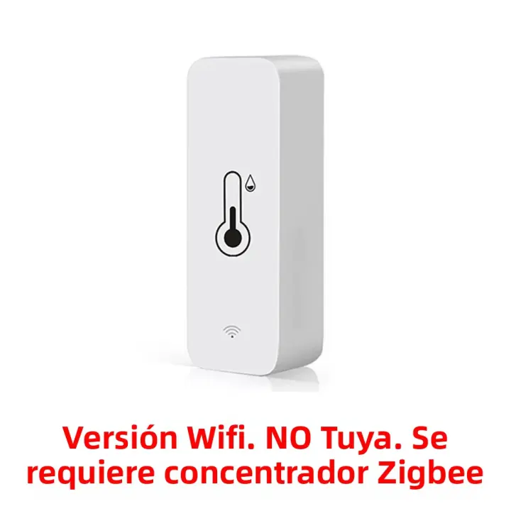 Sensor De Temperatura Y Humedad Zigbee WiFi Tuya Monitoreo Remoto Por App Para Casa Inteligente Compatible Con Alexa Y Google Assistant - 1
