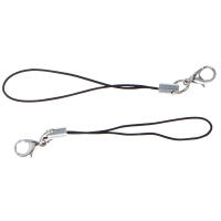 Lanyard De 10 Piezas Para Llaves De USB Correa De Cuerda Negra Unisex Material Acrílico Accesorio De Cadena De Teléfono - details 6