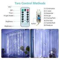 Luces De Tejado LED Cadena De Luces De Hilo De Cobre Para Navidad Y Año Nuevo Decoración De Fiesta Al Aire Libre En Casa Y Camping - details 8