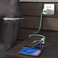 Cable USB De Gel De Sílice 3 En 1 5A Carga Rápida Para iPhone Samsung Huawei Xiaomi Cable De Datos Multifuncional Con Puerto Duplo Tipo-C - details 2