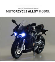 Modelo De Motocicleta V4S Panigale a Escala 1/12 Juguete De Metal Con Sonido Y Luz Regalo De Cumpleaños O Navidad Para Niños Tamaño Aproximado 17.5*6.5*9CM - details 6