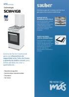 Cocina de gas SAUBER SCI41GB 4 zonas coccion inox - details 4