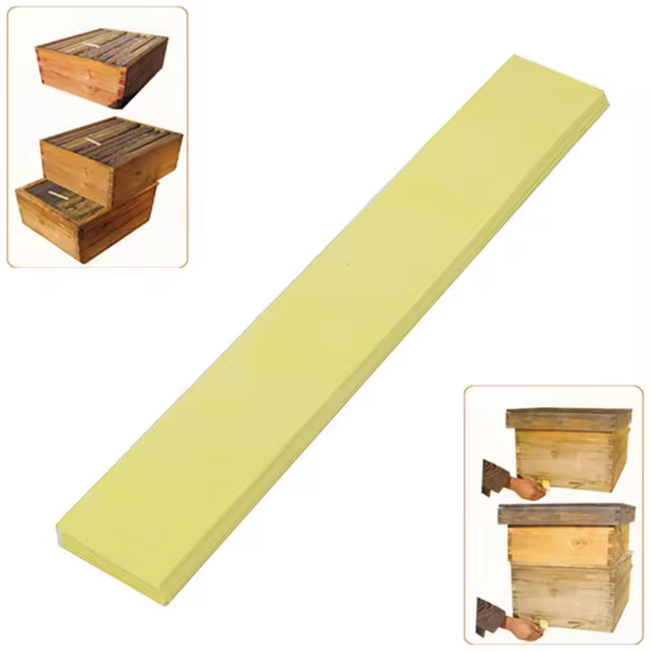 60 tiras de tratamiento antiácaros con fluvalinato Pro Beekeeping para apicultura, diseñadas para combatir la varroa y otros ácaros en las abejas. - 1