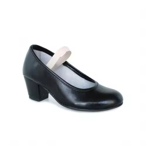 Zapato tacón flamenco Pasos de Baile 30 con elástico. Hecho en España - 1