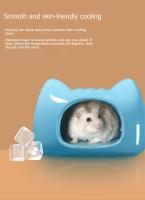 Nueva Creativa Casita De Cerámica Para Hamsters Nido Creativo Verano Evacuación Casa Con Ramas De Flor Jaula De Oso Dorado Suministros De Paisaje Ornamento - details 1