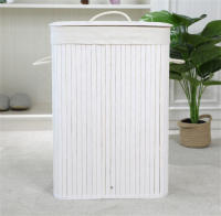 Cesto para la ropa sucia BAMBU , con tapa,  plegable, para lavandería, dormitorio y baño,Colada Cube compartimented Plegable Laundry with Asa de Cuerda Cesta de Almacenamiento Organizador Cubierta Bolsa - details 3