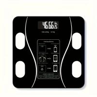 Báscula De Baño Inteligente Con Pantalla LED Retroiluminada Y Vidrio Templado Resistente Mide Hasta 180 Kg Batería Operada - details 6