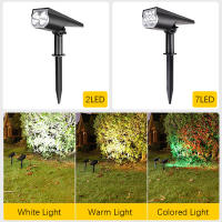 Spot Solar Exterior 2/7LED Luz De Escenario De Paisaje Impermeable Cambio De Color Para Jardín Patio Camino Decoración De Camping - details 4