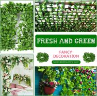 Guirnalda De Hojas De Hiedra Artificial De 11M Para Decoración De Jardín Murales Bodas Y Fiestas Decoración De Casa Planta Climática Falsa Para Exterior - details 1