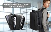 Mochila de viaje de negocios para hombre, morral expandible e impermeable, de gran capacidad, para ordenador portátil de viaje de fin de semana - details 1
