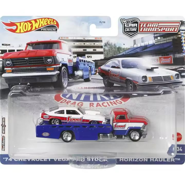 Hot Wheels Team Transport Chevrolet Vega Pro Stock + Horizon Hauler - 1