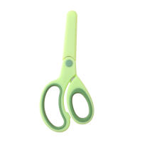 Tijeras De Seguridad Para Niños Estudiantes DIY Papel Herramienta De Corte Para Niños Mano Izquierda Con Funda Estationaria - details 27
