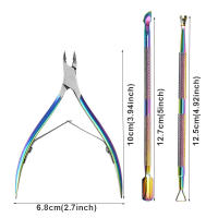 Kit De Manicura Profesional 3 Pcs Cortauñas Acero Inoxidable Multifuncional Pinza Y Empuñadura De Cutícula Eliminador De Uñas - details 9