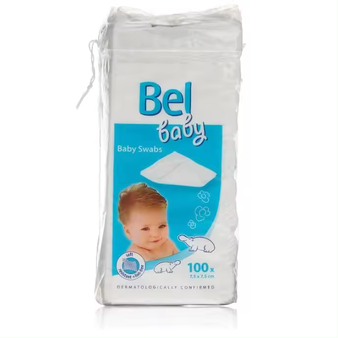 Gasas para Bebés No Tejidas Suaves y Resistentes - 100 Unidades - Marca Bel - 1