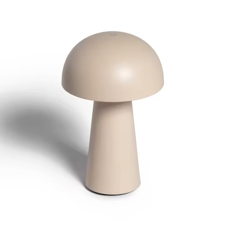 Ledkia Lámpara de Mesa LED Portátil Exterior con Batería USB Recargable Uyanga Beige - 1