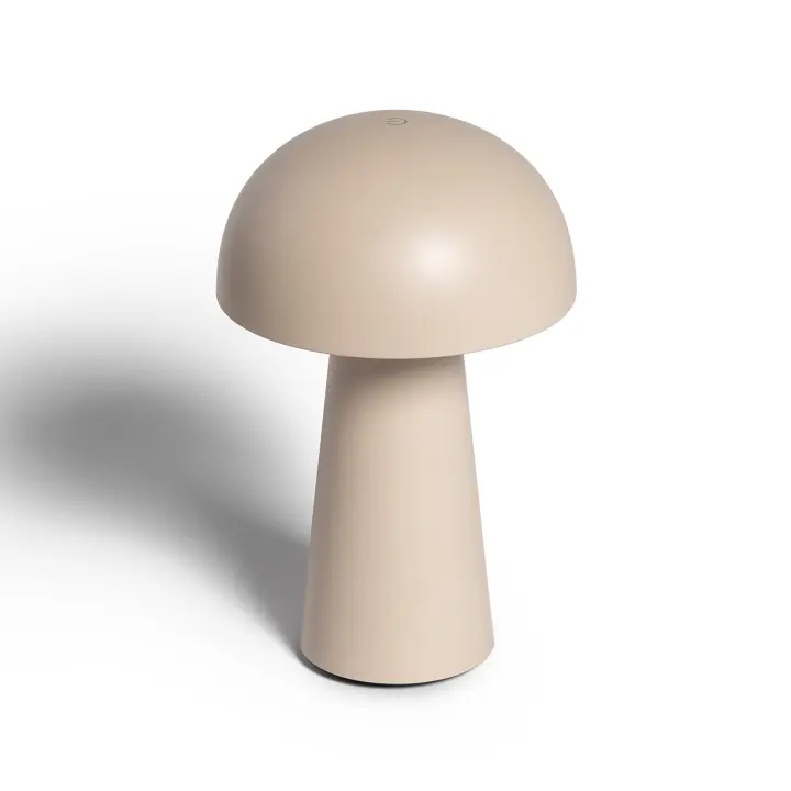 Ledkia Lámpara de Mesa LED Portátil Exterior con Batería USB Recargable Uyanga Beige - 1