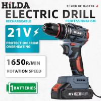 HILDA Mini Herramienta Eléctrica Sin Cable 12V 16.8V 21V Destornillador Eléctrico Con Batería De Litio Para Hogar DIY Velocidad Sin Carga 1600rpm Torque 22N.m - details 15