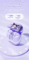 Sanrio Auriculares Inalámbricos Bluetooth 5.4 BL02 Con Control Táctil Reducción De Ruido Longitud De Duración De La Batería Cute Kuromi My Melody - details 8