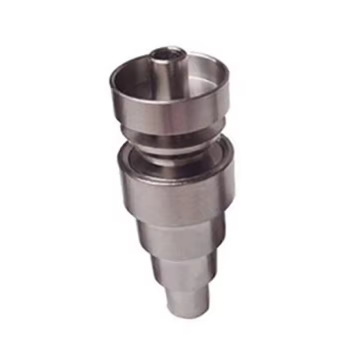 Universal 6 en 1 domeless Gr2 Titanium uñas macho/hembras Conexión 10/14/18mm - 1