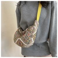 Bolso De Hombro Grande Para Mujer En Lona Estilo Nacional Bolsa De Mano Universitaria Bolsa De Mancuerna Bolsa De Underarm - details 17