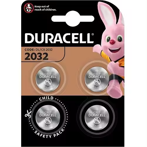 Pila de boton de litio 2032 duracell pack 4 pilas - 1