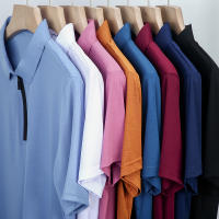 Polera De Polo Para Hombre Con Cierre De Cremallera Y Mangas Cortas En 8 Colores Sólidos Cómoda Y Transpirable Para Verano - details 18