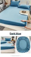 Sábana Ajustable De Color Sólido Premium Ultra Suave Tejido De Sateen Para Noches Cálidas Hipoalergénica Y Fácil De Limpiar Ropa De Cama - details 13